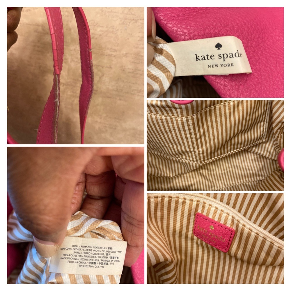 Kate Spade Hot Pink Leather Chain Straps Handbag - Picture 16 of 16